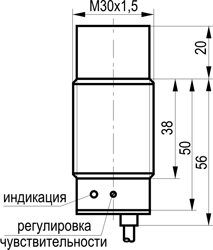 Габариты CSN E8A5-20-N-L-C